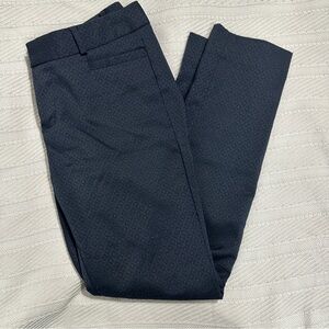 Banana Republic Sloan Fit black diamond pattern pants, size 2